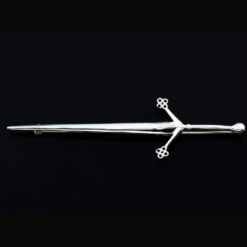 Silver Or Gold Claymore Kilt Pin - K4-s